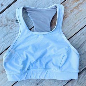 Lululemon White Crop Top Bra size 6